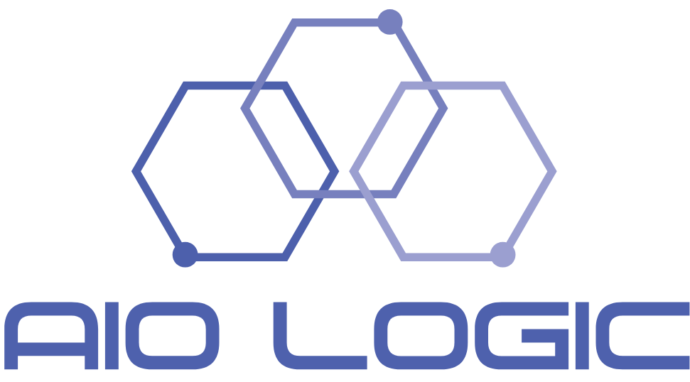 AIO LOGIC logo thick hexagons