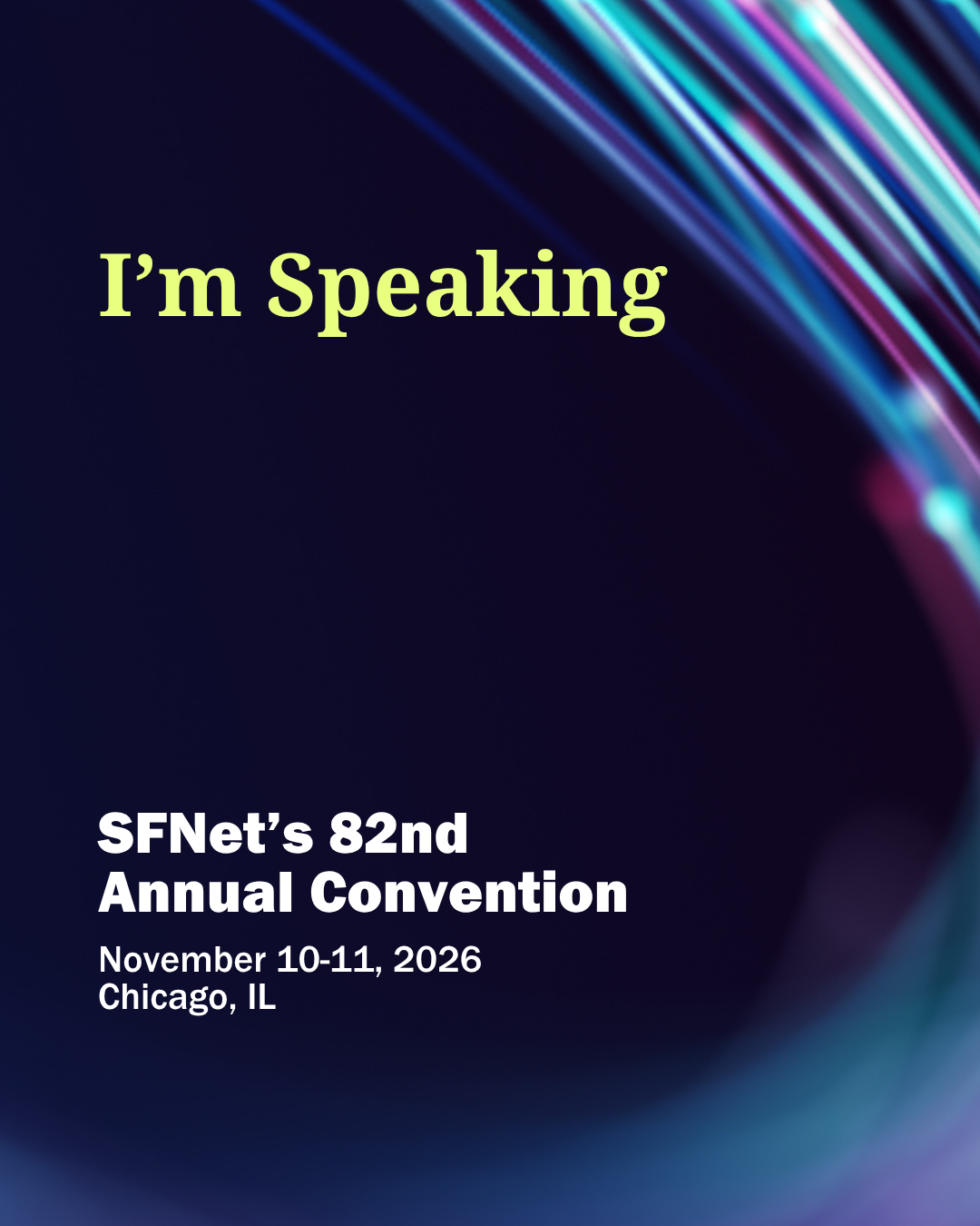 82nd Annual I'm Speaking IG